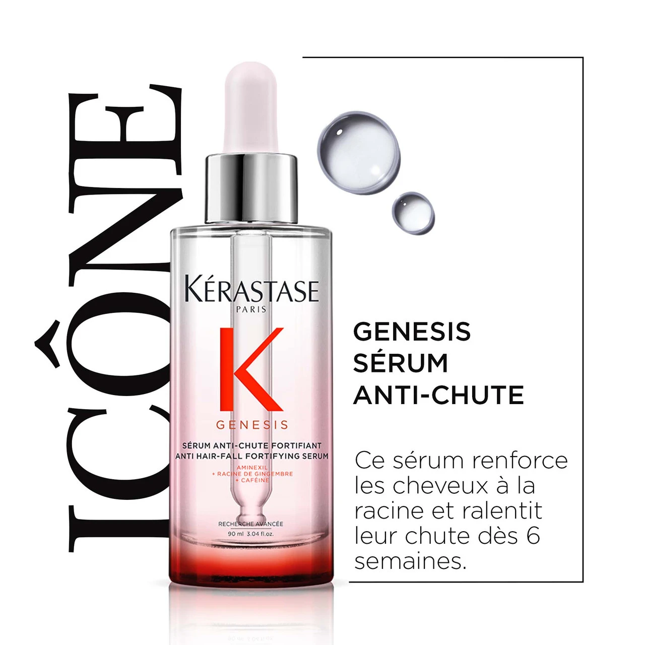 Sérum Anti-Chute Fortifiant Genesis Kérastase 90ml 3 Sérum Anti-Chute Fortifiant Genesis Kérastase 90ml – Image 3